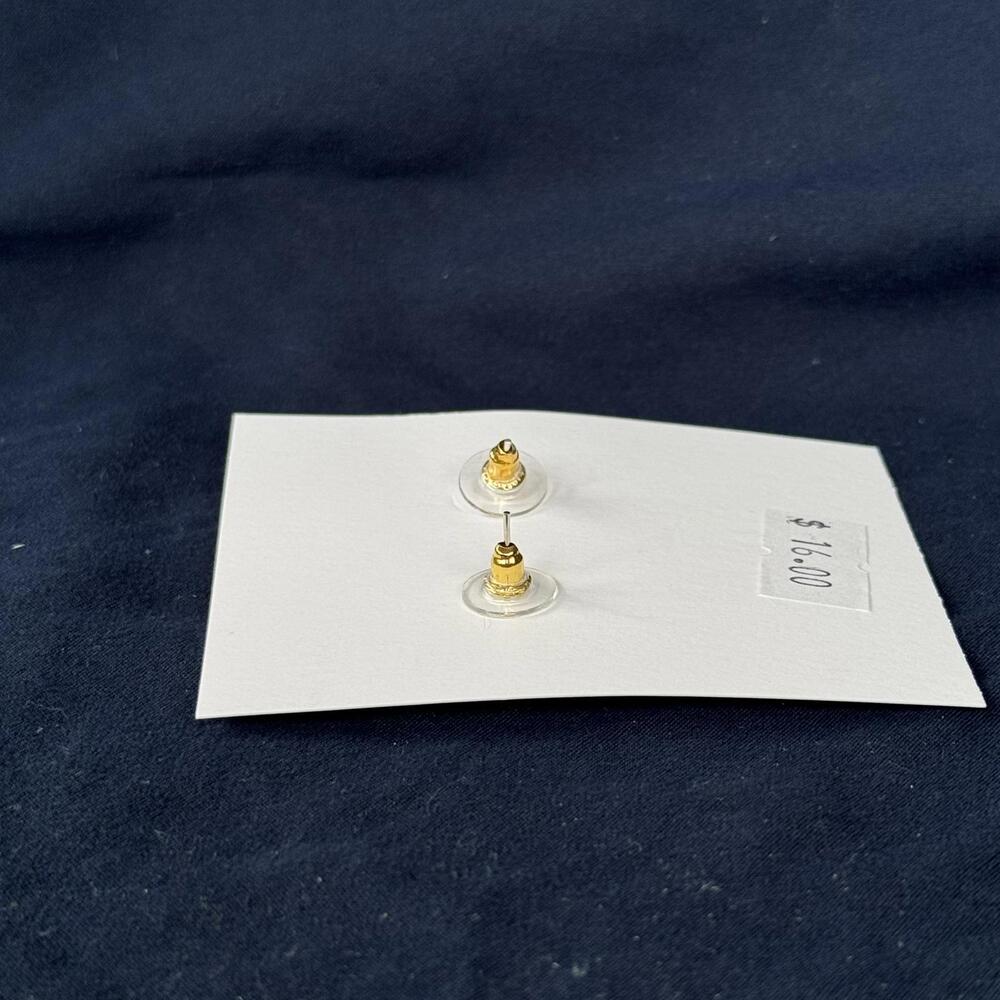 NWT PANACHE CO. Beaded Stud Earring Yellow/Teal Shabby‎ Chic Retro Western - Picture 4 of 5